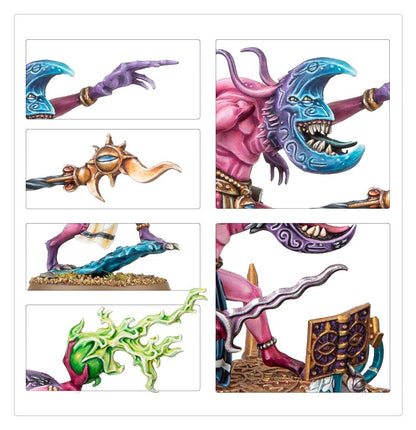 Burning Chariot of Tzeentch / Changecaster / Exalted Flamer of Tzeentch / Fateskimmer, Herald of Tzeentch on Burning Chariot