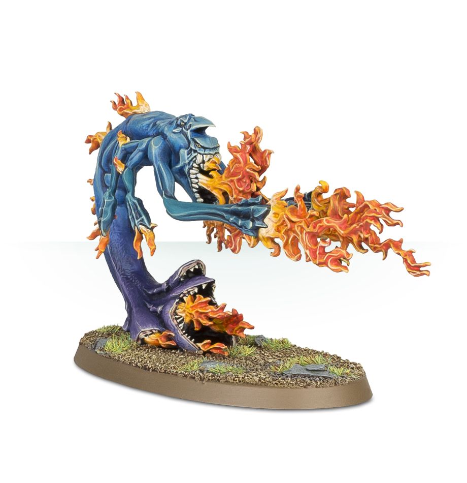 Burning Chariot of Tzeentch / Changecaster / Exalted Flamer of Tzeentch / Fateskimmer, Herald of Tzeentch on Burning Chariot