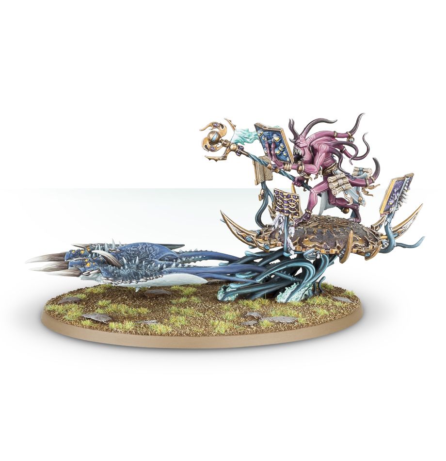 Burning Chariot of Tzeentch / Changecaster / Exalted Flamer of Tzeentch / Fateskimmer, Herald of Tzeentch on Burning Chariot