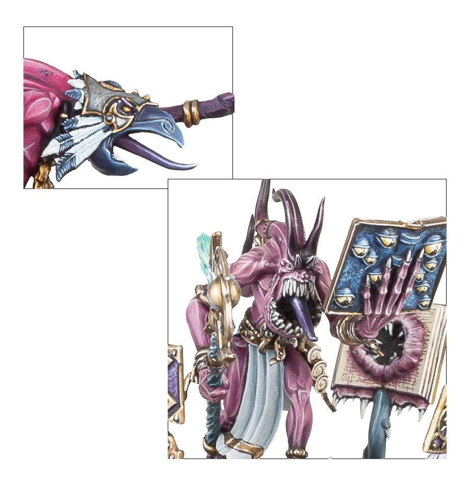 Burning Chariot of Tzeentch / Changecaster / Exalted Flamer of Tzeentch / Fateskimmer, Herald of Tzeentch on Burning Chariot