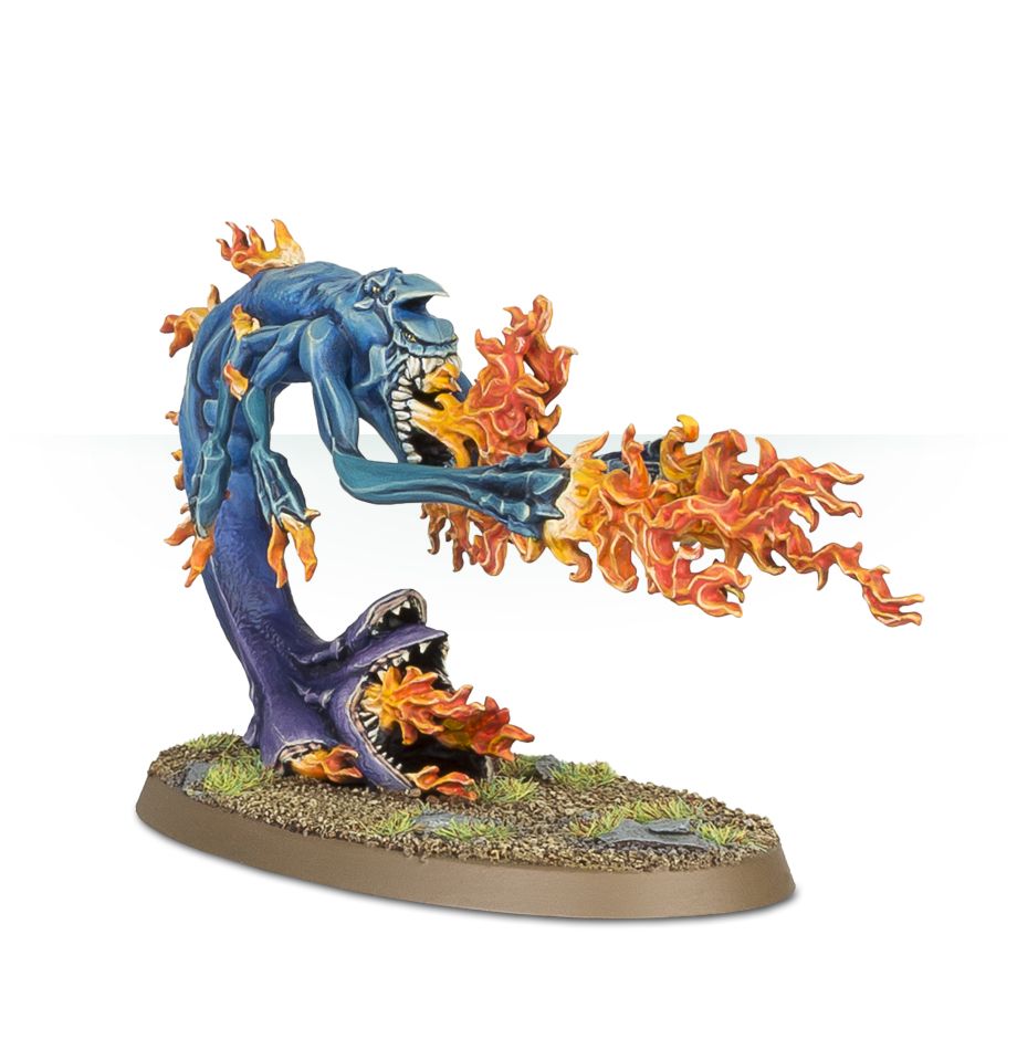 Burning Chariot of Tzeentch / Changecaster / Exalted Flamer of Tzeentch / Fateskimmer, Herald of Tzeentch on Burning Chariot