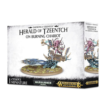 Burning Chariot of Tzeentch / Changecaster / Exalted Flamer of Tzeentch / Fateskimmer, Herald of Tzeentch on Burning Chariot