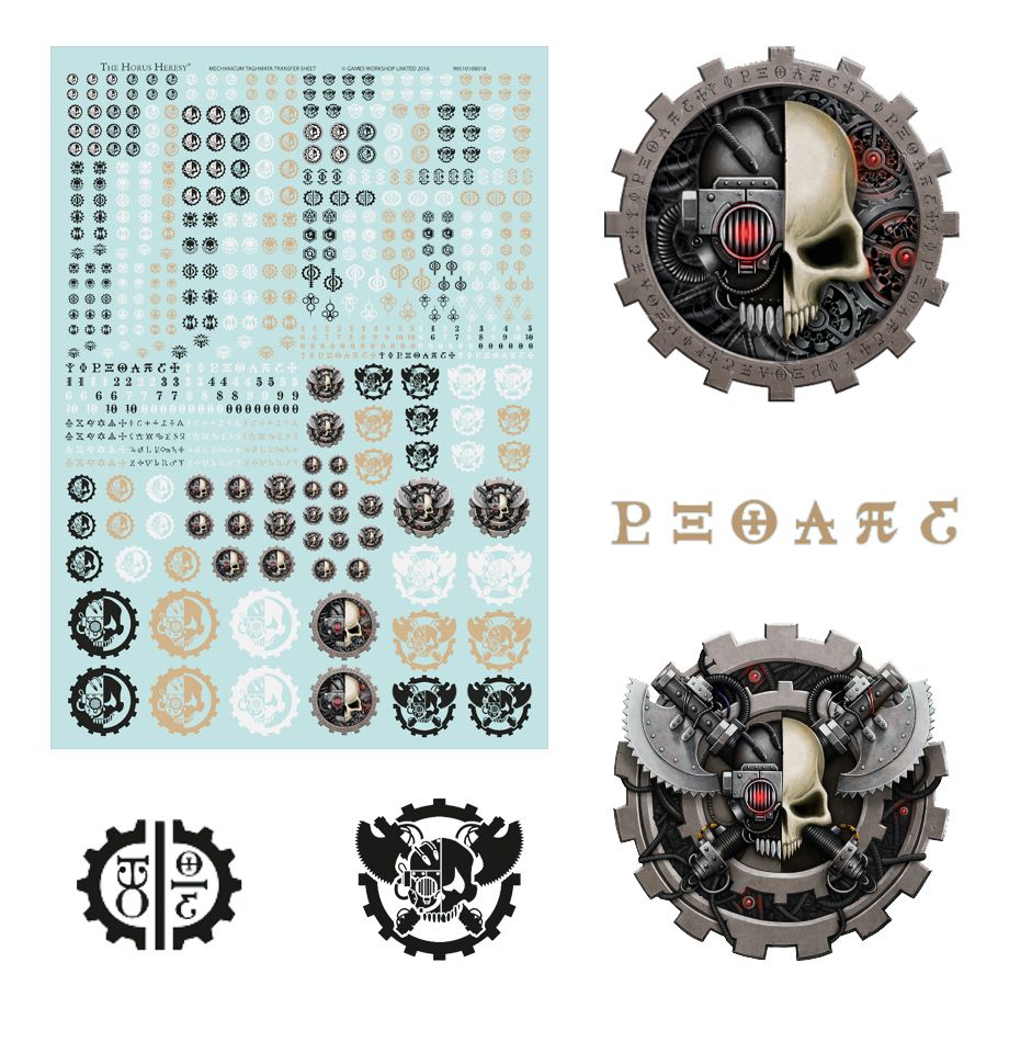 Mechanicum Taghmata Transfer Sheet