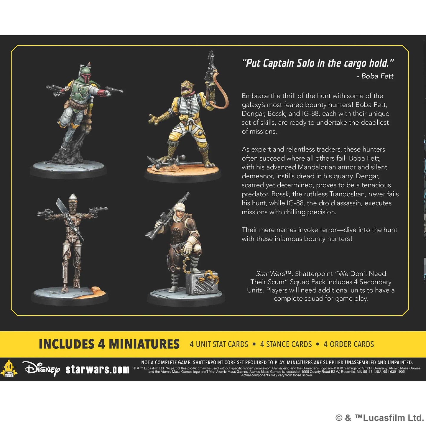 Star Wars Shatterpoint: We Don’t Need Their Scum Squad Pack