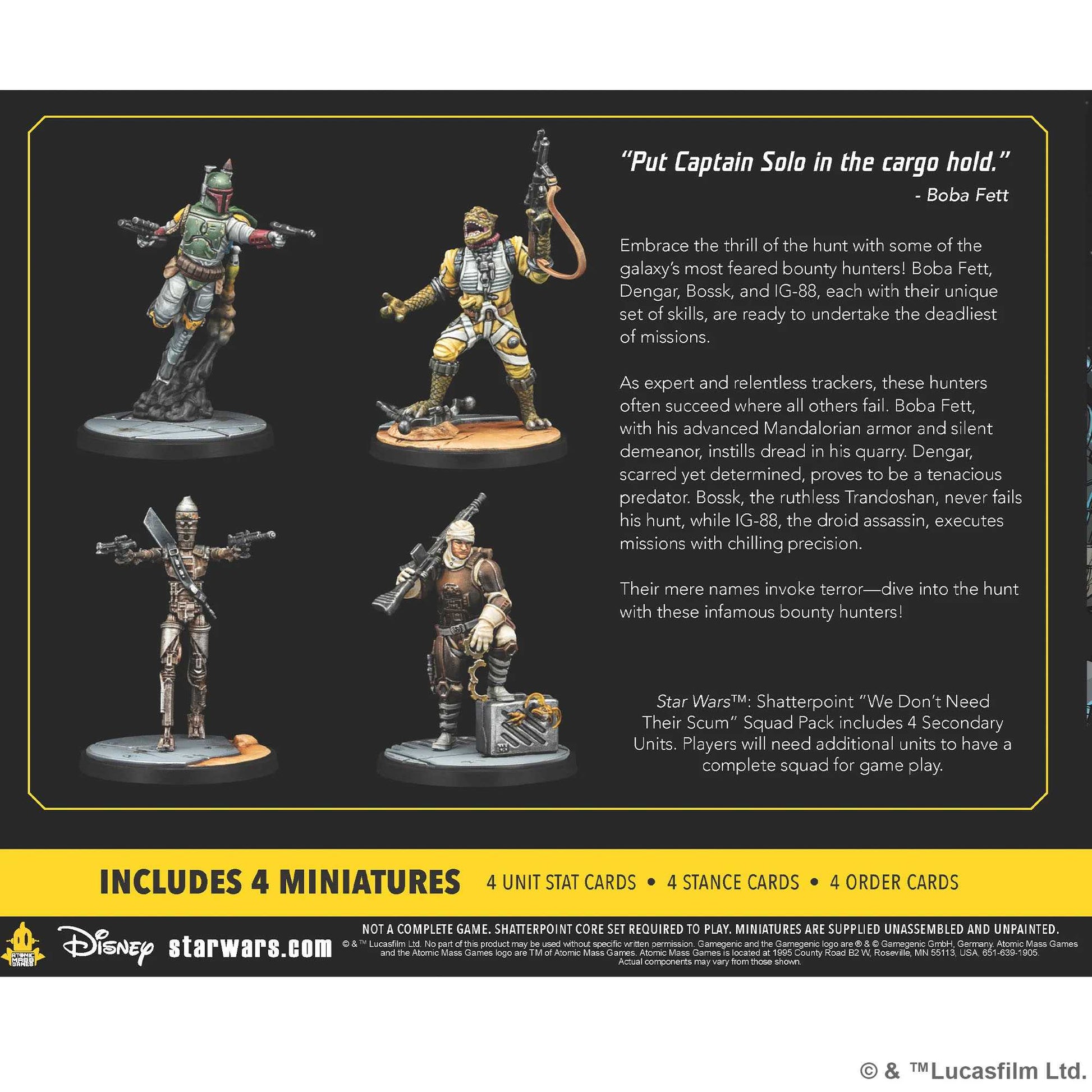 Star Wars Shatterpoint: We Don’t Need Their Scum Squad Pack