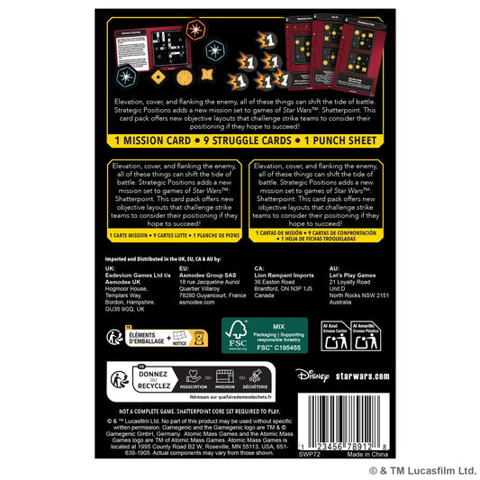 Star Wars Shatterpoint: Strategic Positions Mission Card Pack
