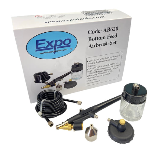 AB620 Expo Bottom Feed Airbrush Set