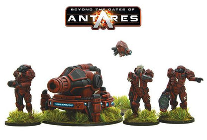 Gates of Antares: Algoryn - Algoryn AI heavy support team with Compression bombard