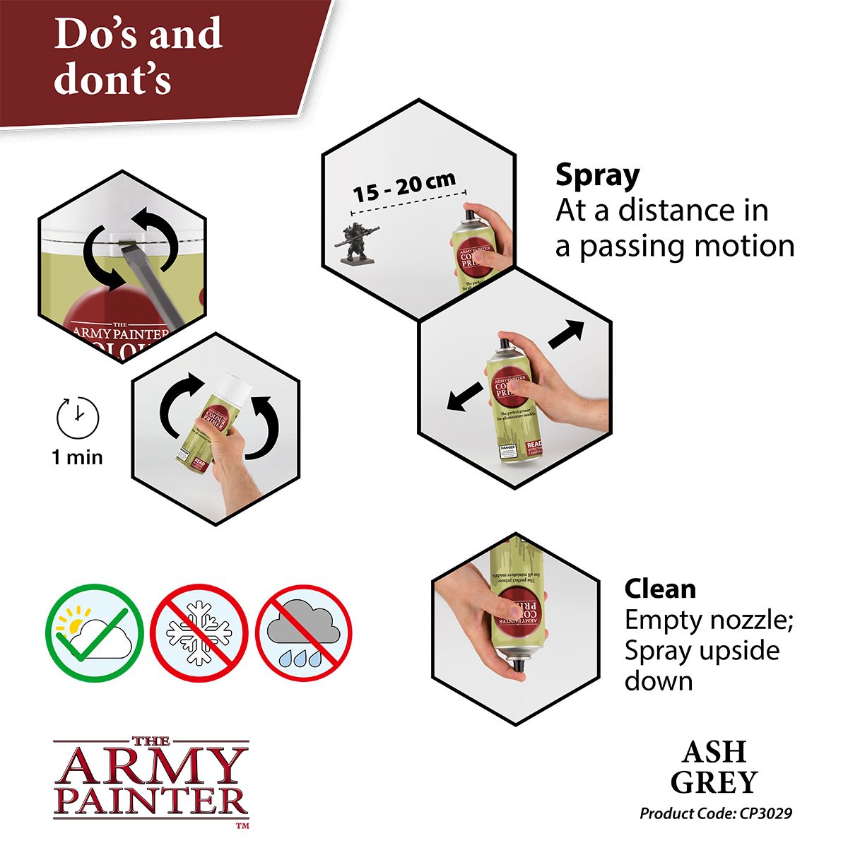 The Army Painter: Colour Primer: Ash Grey