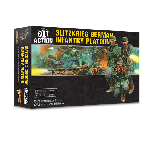 Bolt Action: German - Blitzkrieg German Infantry Platoon plastic boxed set