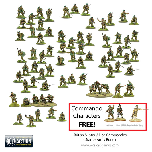 Bolt Action: British & Inter-Allied Commandos – Starter Army Bundle