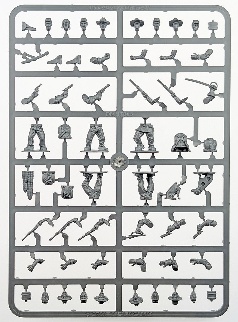 US Cavalry/Buffalo Soldiers Plastic Box Set (Great Escape Games)