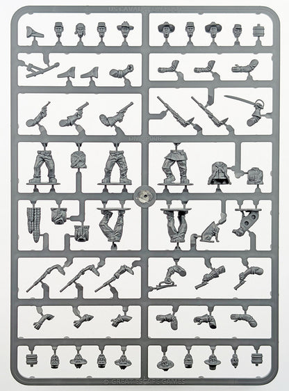 US Cavalry/Buffalo Soldiers Plastic Box Set (Great Escape Games)