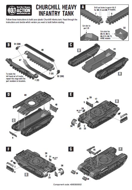 Achtung Panzer!: British Tanks - Churchill Tank (Plastic)