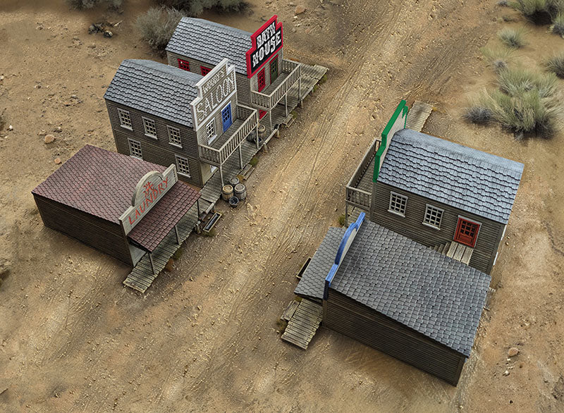 Two-Horse Town Double & Single Storey Building Bundle