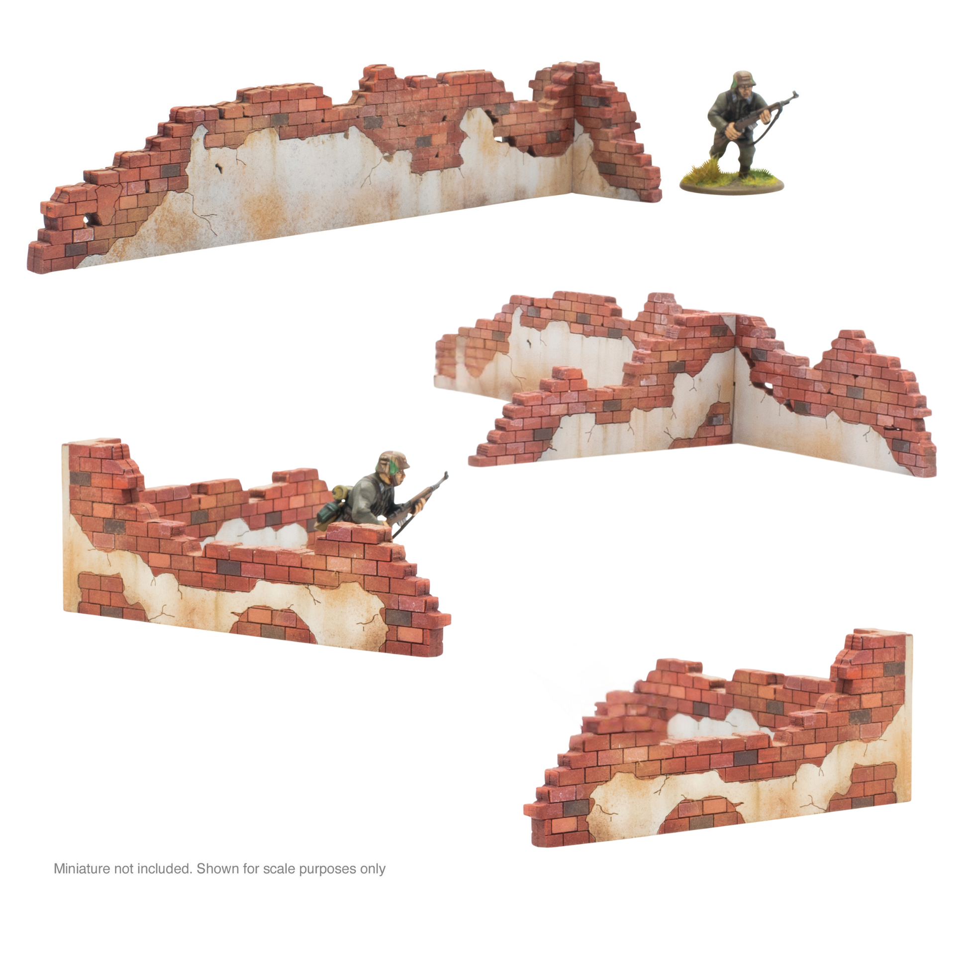 Bolt Action: Destroyed Building Wall Pack