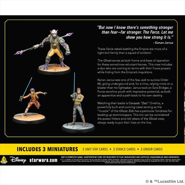 Star Wars Shatterpoint: Stronger Than Fear (Kanan Jarrus Squad Pack)