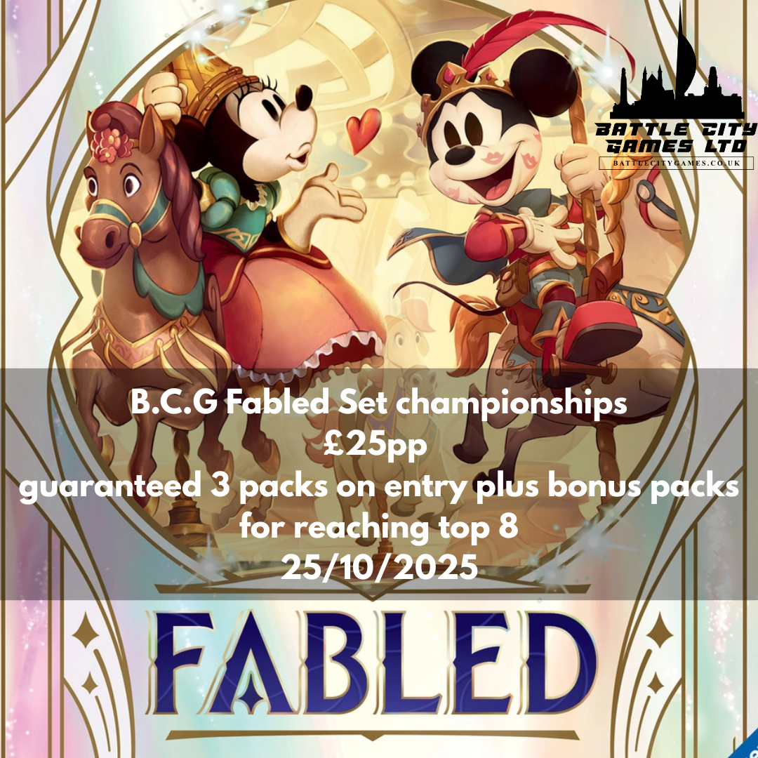 B.C.G PRESENTS: FABLED SET CHAMPIONSHIPS LORCANA TCG