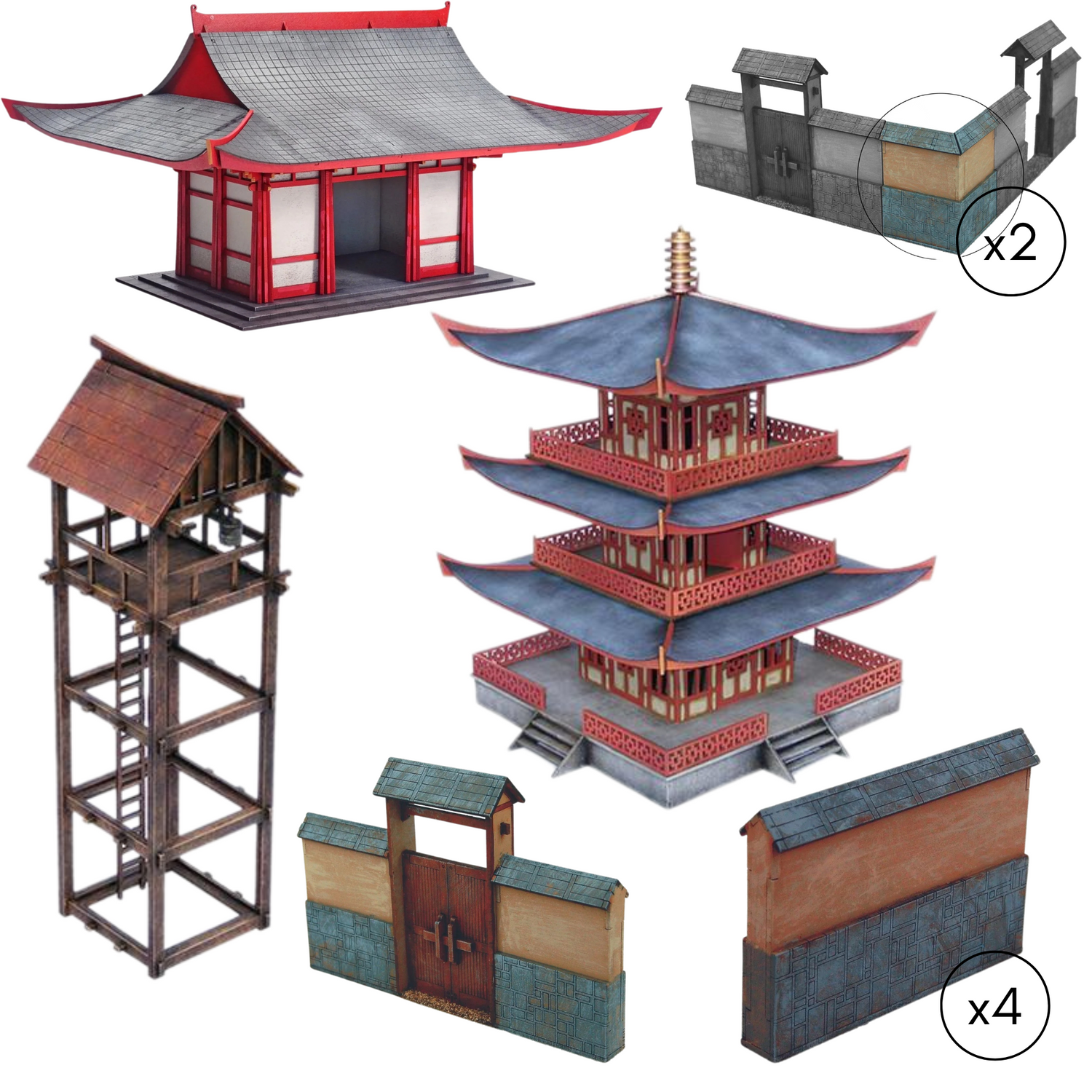 Pike & Shotte: Feudal Japan 1467-1603 - Feudal Japan Royal Palace Terrain Bundle