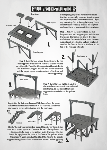 Dead Man's Hand Plastic Gallows