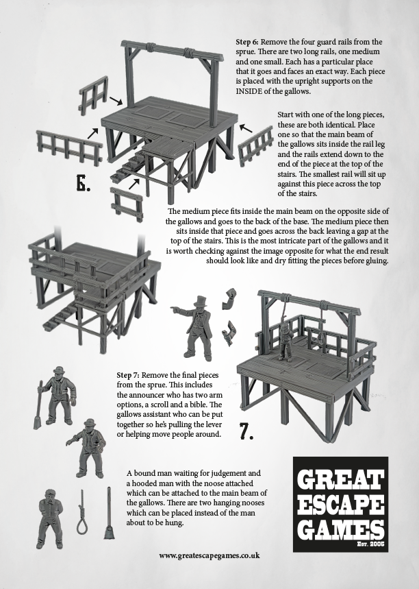 Dead Man's Hand Plastic Gallows
