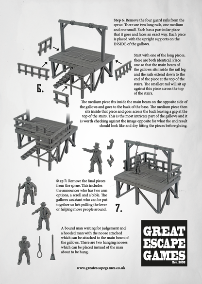 Dead Man's Hand Plastic Gallows