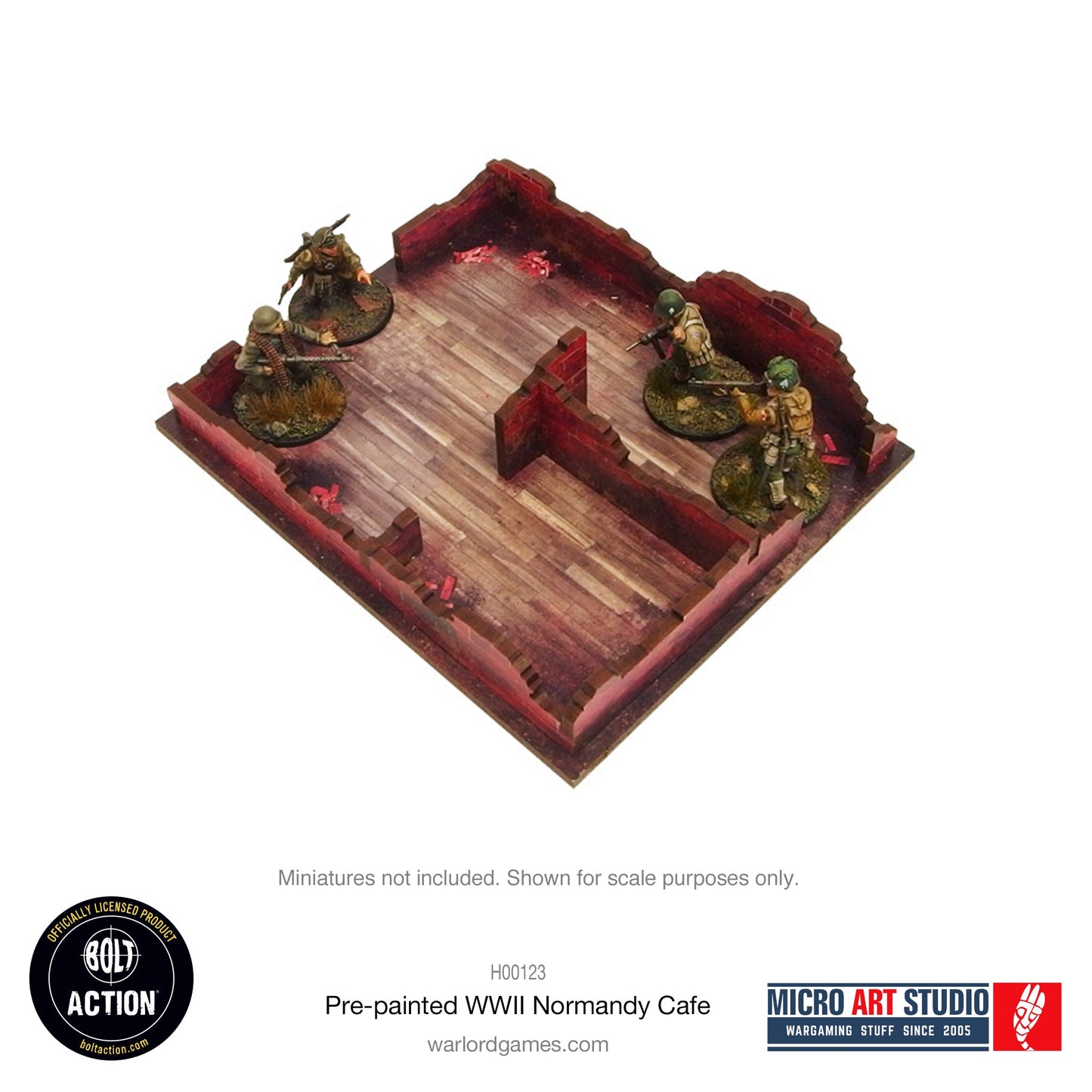Achtung Panzer!: Pre-painted WW2 Normandy Cafe