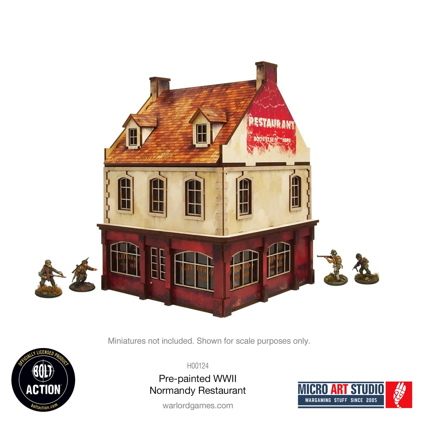 Achtung Panzer!: Pre-painted WW2 Normandy Restaurant