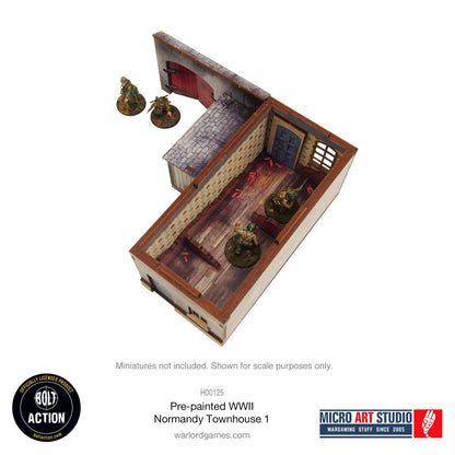Achtung Panzer!: Pre-painted WW2 Normandy Townhouse 1