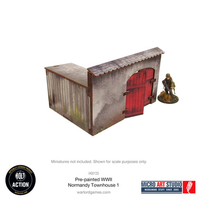 Achtung Panzer!: Pre-painted WW2 Normandy Townhouse 1