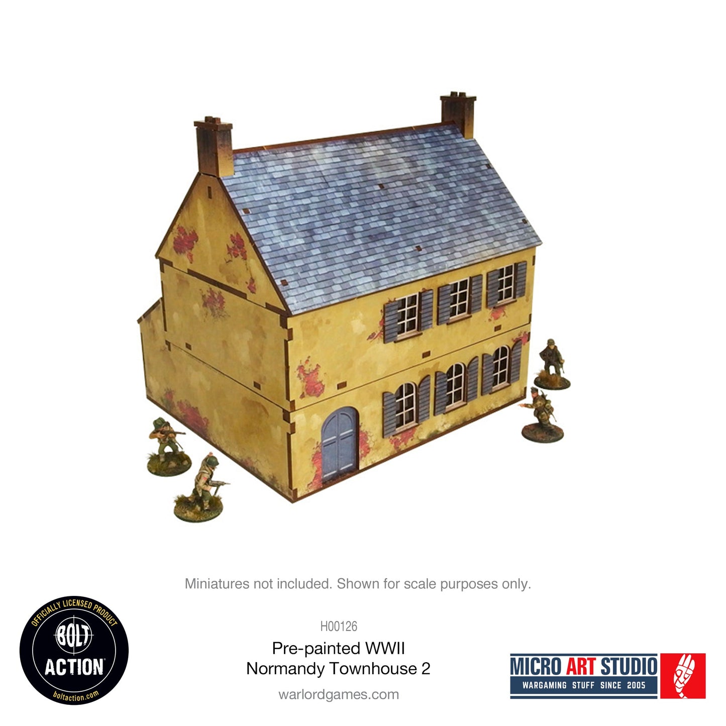 Achtung Panzer!: Pre-painted WW2 Normandy Townhouse 2