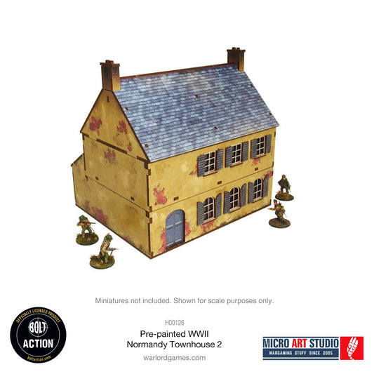 Achtung Panzer!: Pre-painted WW2 Normandy Townhouse 2
