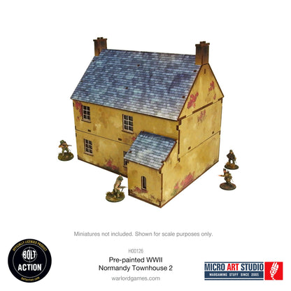 Achtung Panzer!: Pre-painted WW2 Normandy Townhouse 2