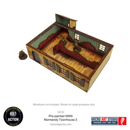 Achtung Panzer!: Pre-painted WW2 Normandy Townhouse 2