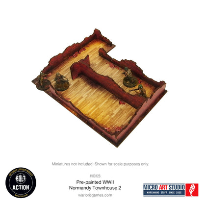 Achtung Panzer!: Pre-painted WW2 Normandy Townhouse 2