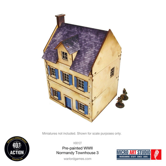 Achtung Panzer!: Pre-painted WW2 Normandy Townhouse 3