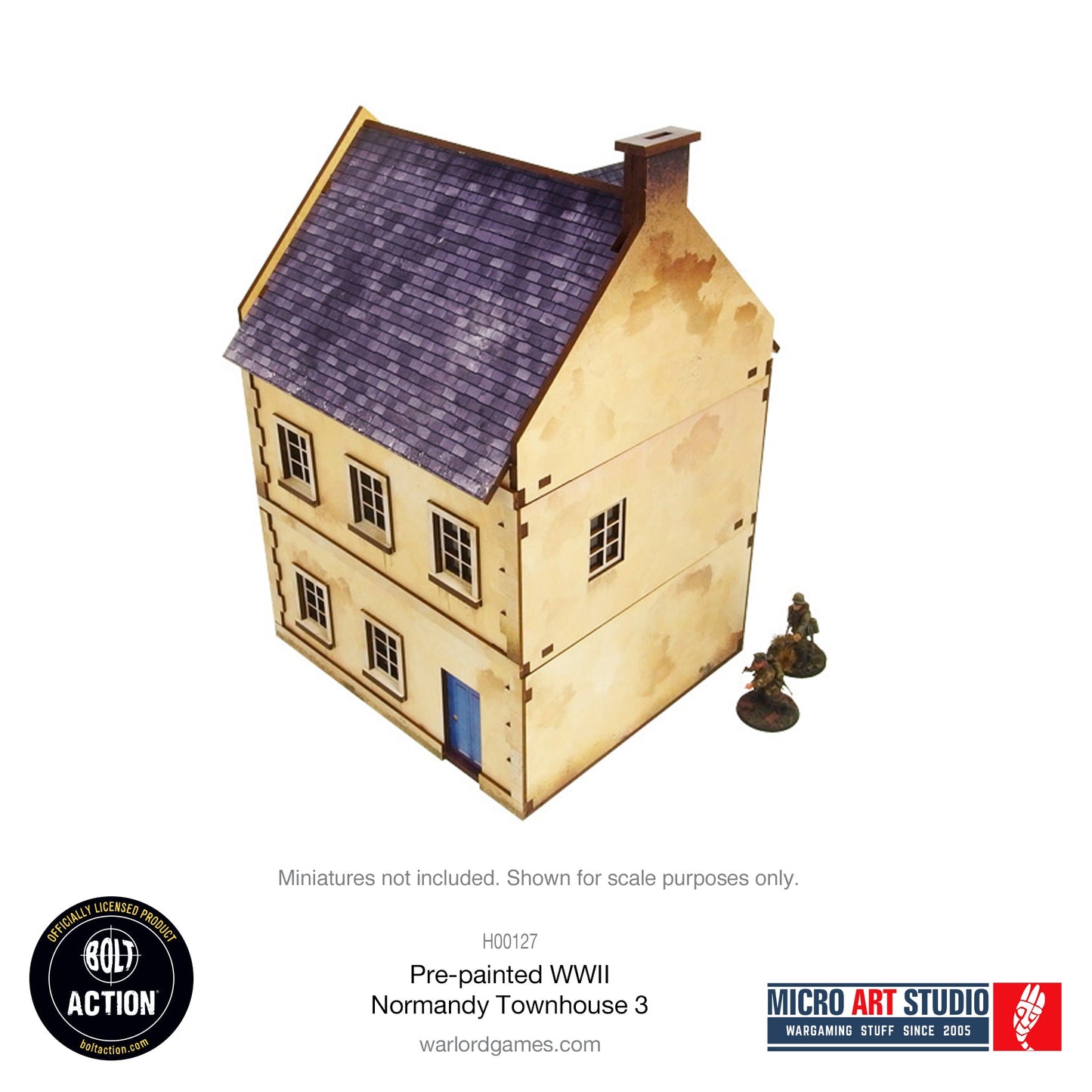 Achtung Panzer!: Pre-painted WW2 Normandy Townhouse 3