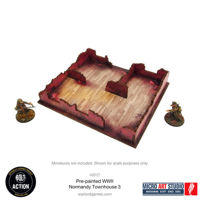 Achtung Panzer!: Pre-painted WW2 Normandy Townhouse 3