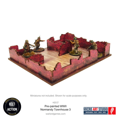 Achtung Panzer!: Pre-painted WW2 Normandy Townhouse 3