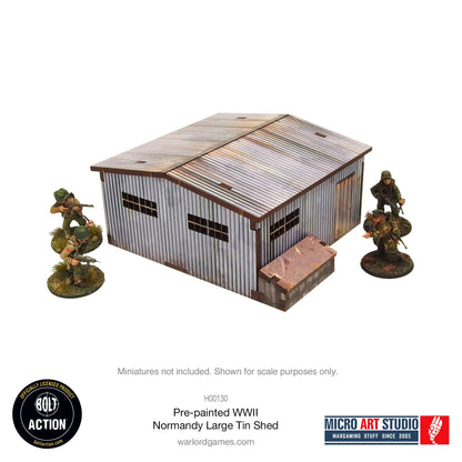 Achtung Panzer!: Pre-painted WW2 Normandy Large Tin Shed