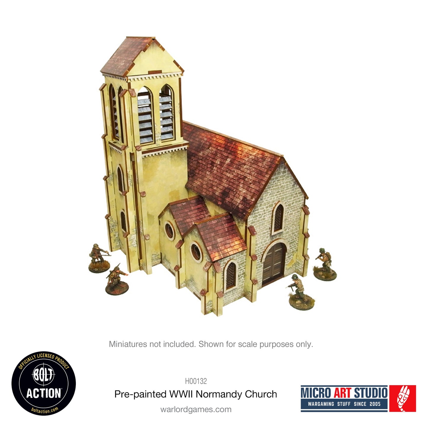 Achtung Panzer!: Pre-painted WW2 Normandy Church