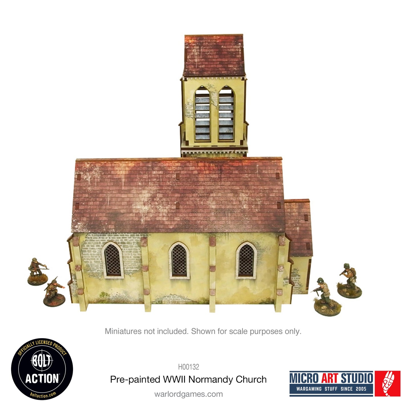 Achtung Panzer!: Pre-painted WW2 Normandy Church