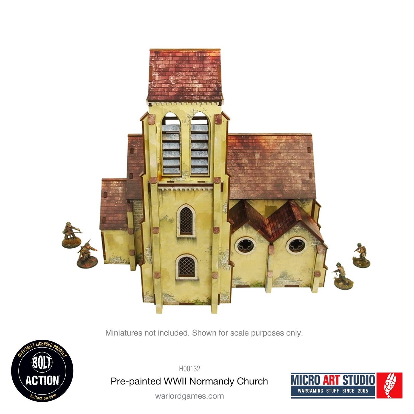 Achtung Panzer!: Pre-painted WW2 Normandy Church