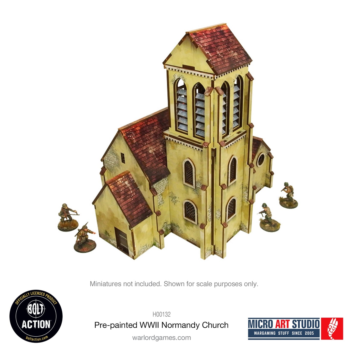 Achtung Panzer!: Pre-painted WW2 Normandy Church
