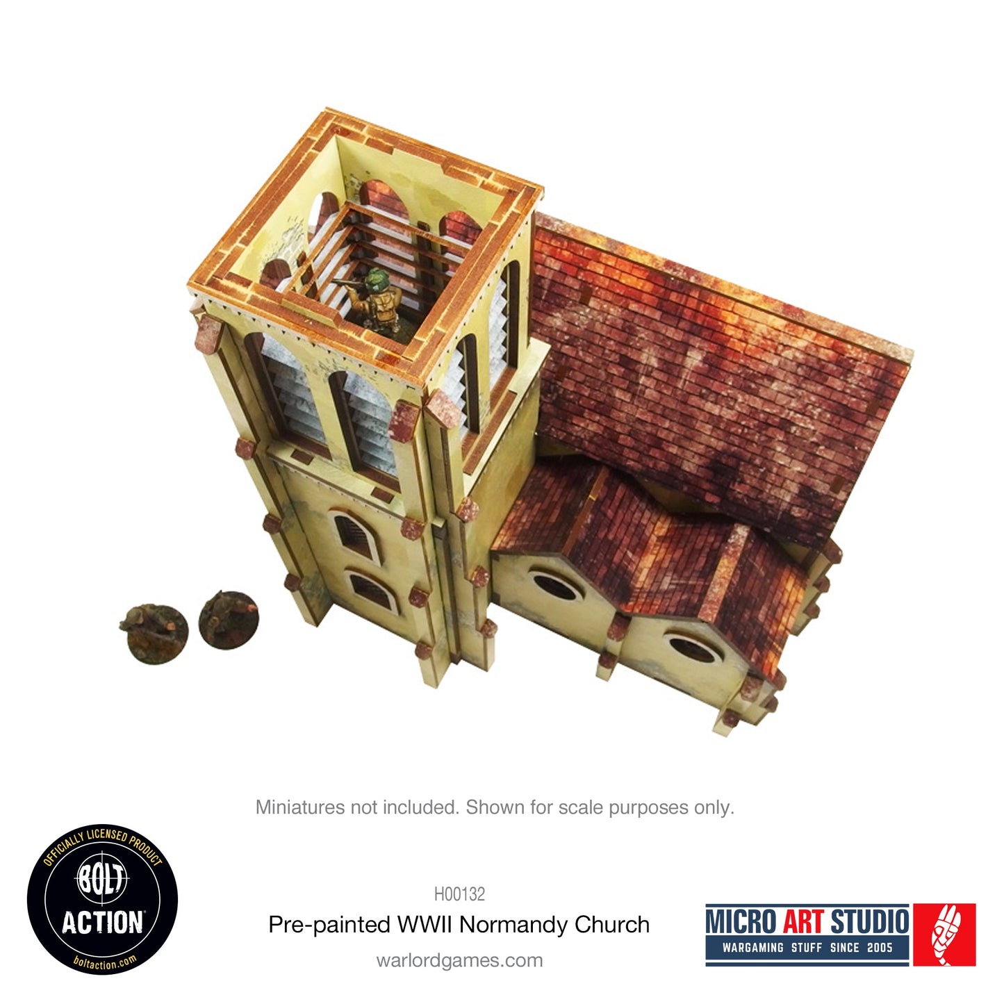 Achtung Panzer!: Pre-painted WW2 Normandy Church