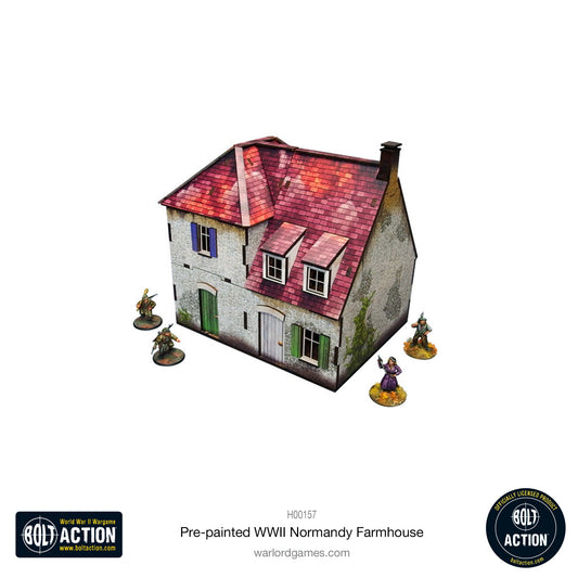Achtung Panzer!: Pre-painted WWII Normandy Farmhouse
