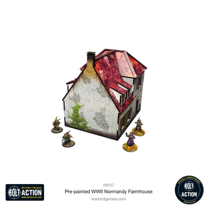 Achtung Panzer!: Pre-painted WWII Normandy Farmhouse