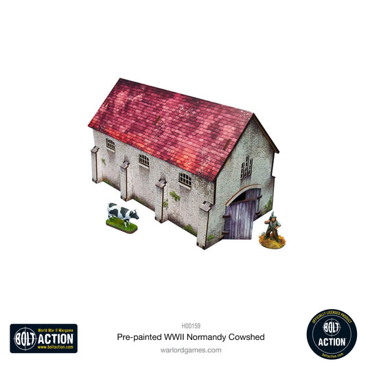 Achtung Panzer!: Pre-painted WWII Normandy Cowshed