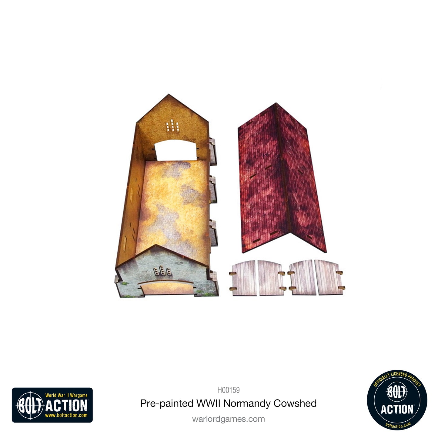 Achtung Panzer!: Pre-painted WWII Normandy Cowshed