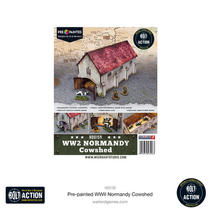 Achtung Panzer!: Pre-painted WWII Normandy Cowshed